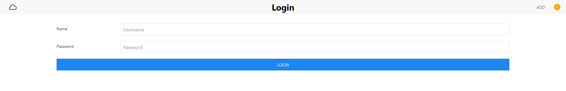 Login Page Screenshot